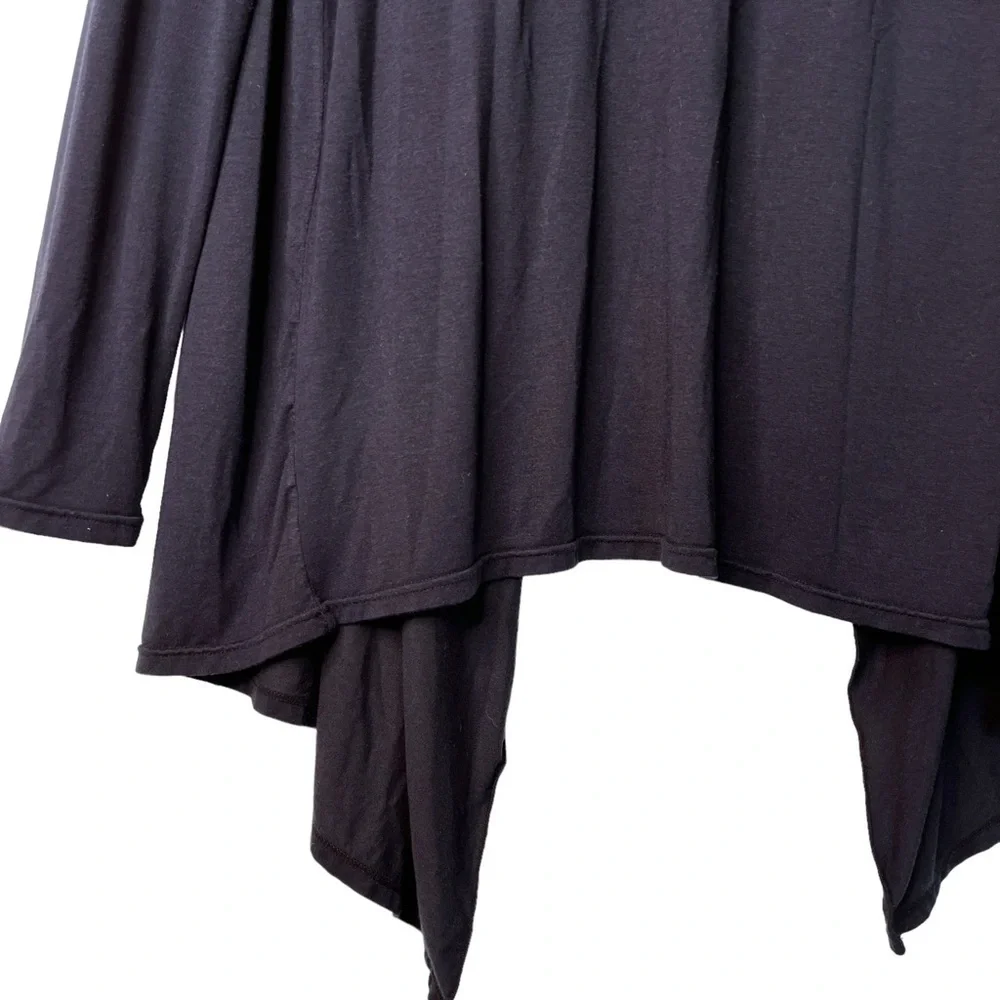 BAREFOOT DREAMS Jersey Knit Cardigan Wrap Sweater Size Medium in Black